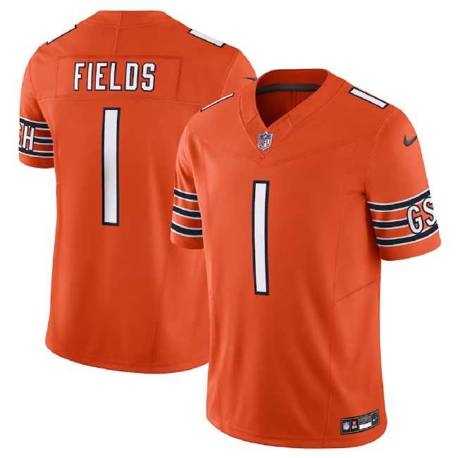 Men & Women & Youth Chicago Bears #1 Justin Fields Orange 2023 F.U.S.E. Vapor Untouchable Limited Stitched Jersey->cleveland browns->NFL Jersey